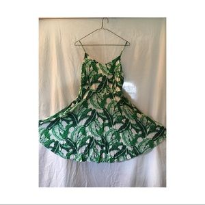 Cami Green Palm Leaf Dress Old Navy